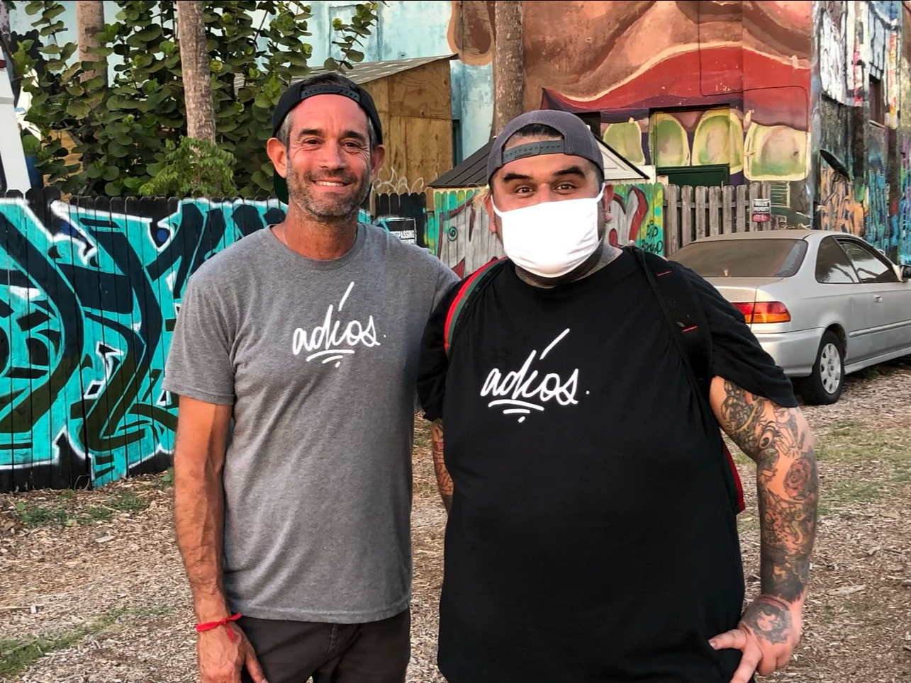 Load video: Where it started: Me &amp; Elvar at the original &#39;adios&#39; wall. Now it&#39;s your turn.