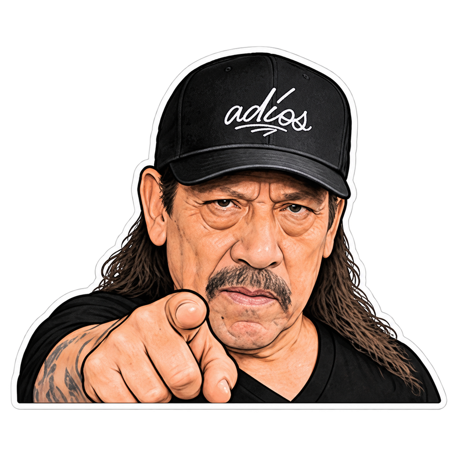 Danny Trejo x ADIOS - Pointing Sticker